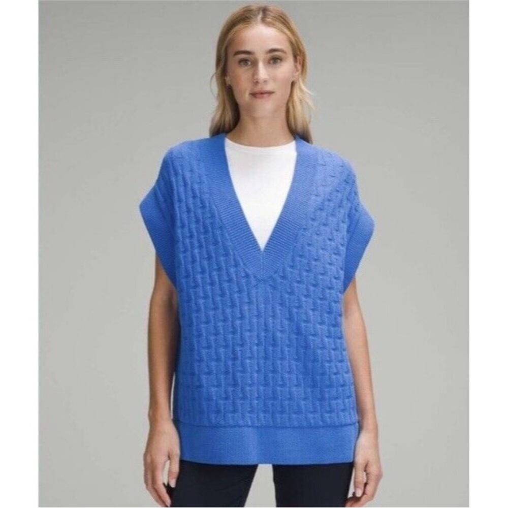 NWT Lululemon Cable Knit Relax Fit Sweater Vest